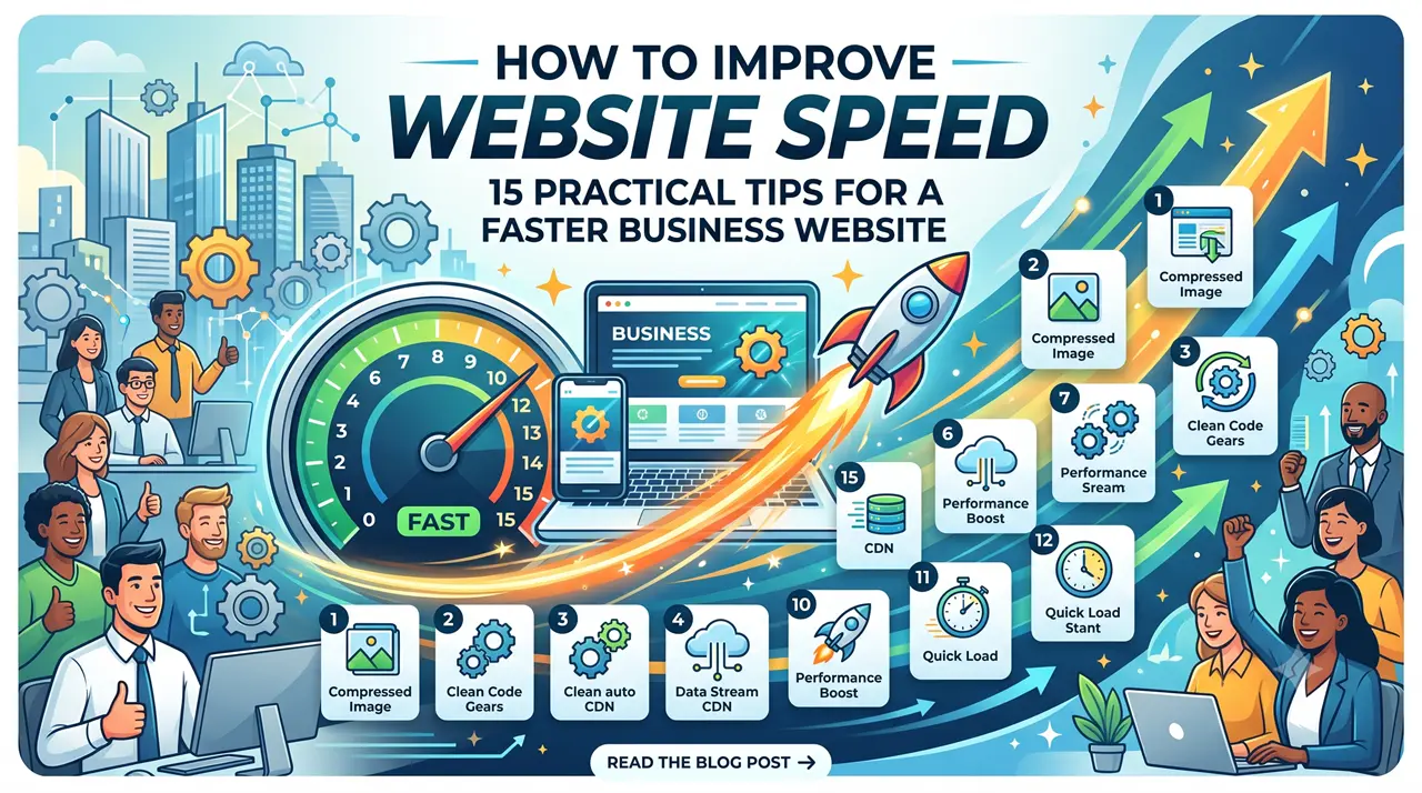 How to Improve Website Speed: 15 Practical Tips for a Faster Business Website